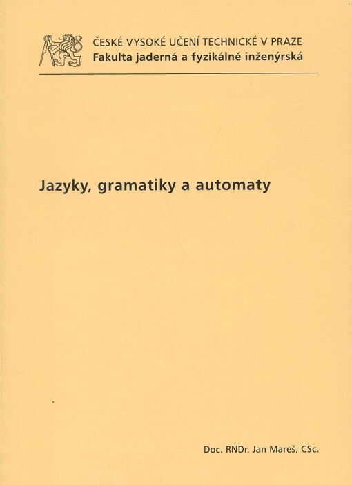 Jazyky, gramatiky a automaty