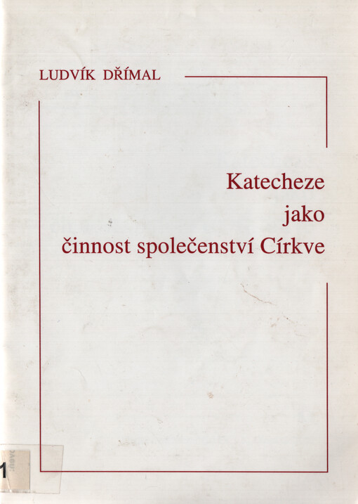 Katecheze jako činnost společenství Církve