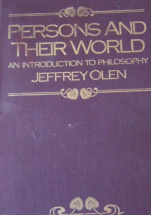 Persons and their world