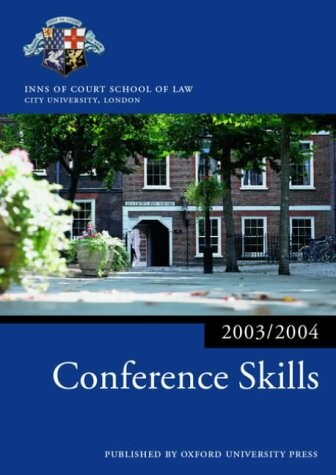 Bar Manual: Conference Skills 2003-2004 (Blackstone Bar Manual)