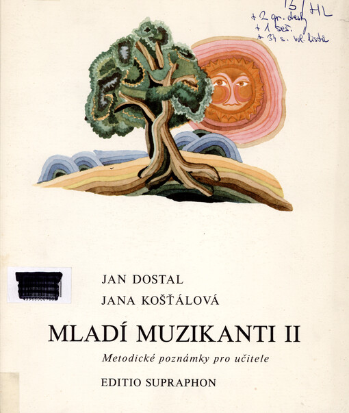 Mladí muzikanti II : metodické poznámky pro učitele ke knížce o hudbě pro 2. ročník hudební nauky na lidových školách umění