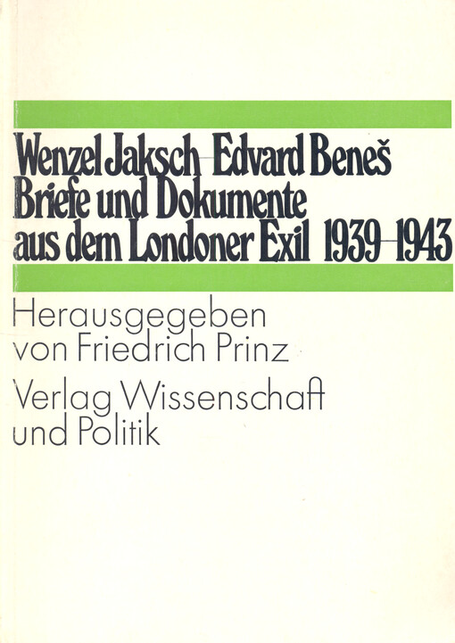 Briefe und Dokumente aus dem Londoner Exil 1939-1943