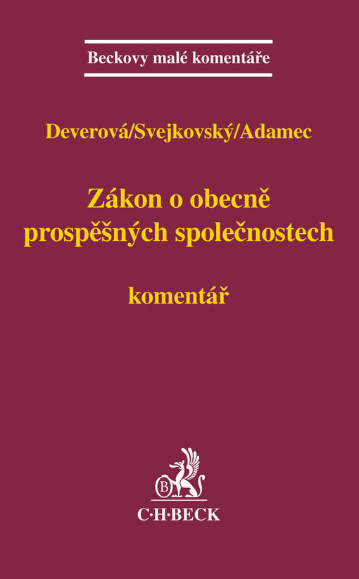 Zákon o obecně prospěšných společnostech : komentář