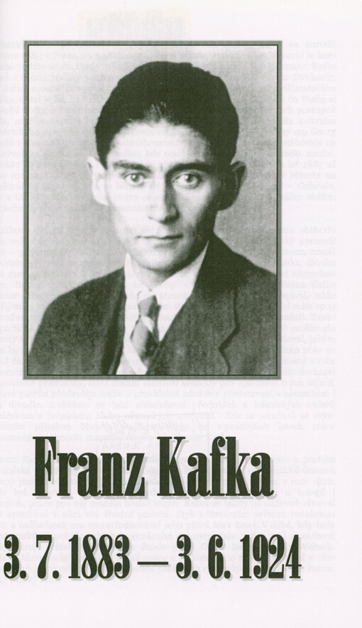 Franz Kafka : 3.7.1883-3.6.1924
