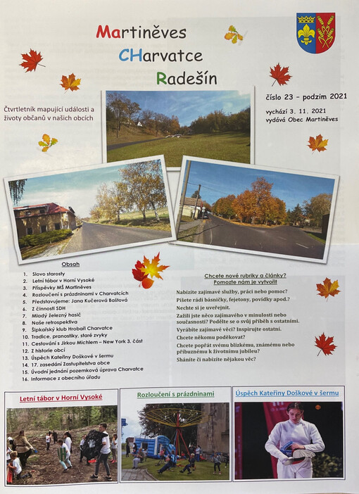 Machr : Martiněves, Charvatce, Radešín