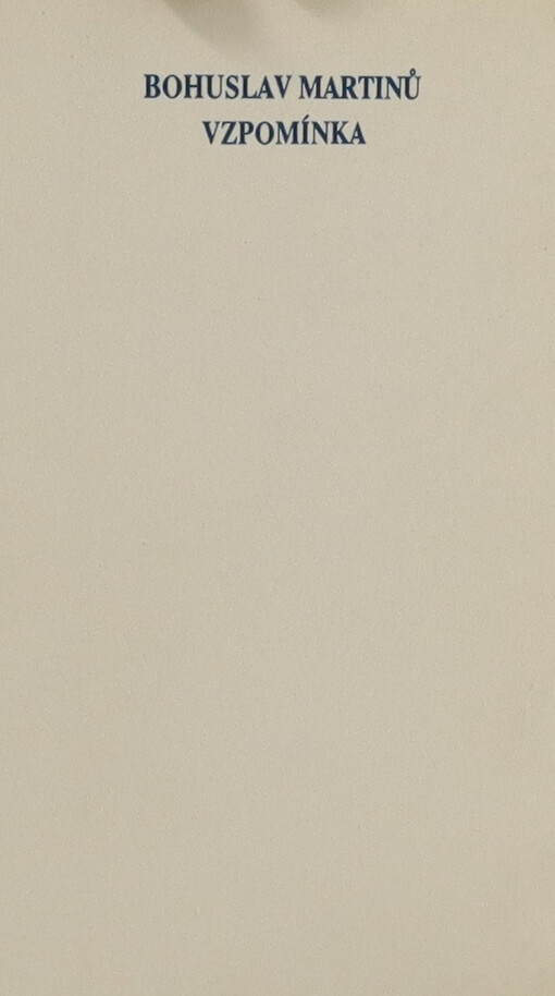 Vzpomínka : psáno z Paříže