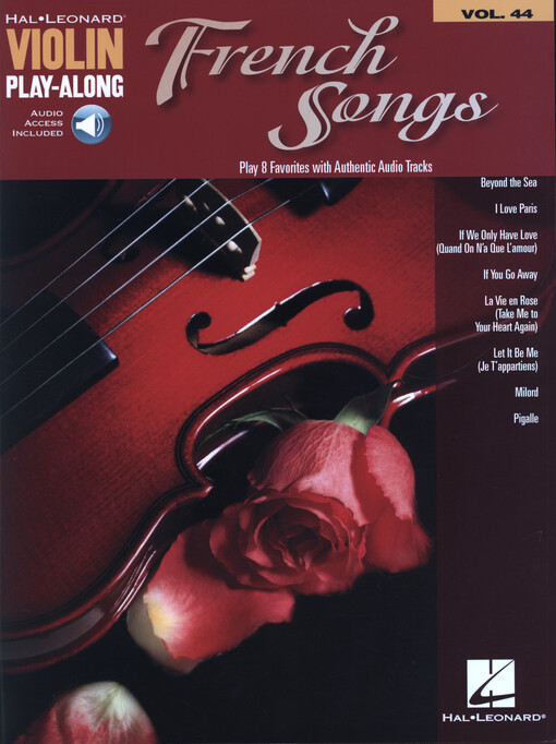 French songs : violin play-along. Volume 44