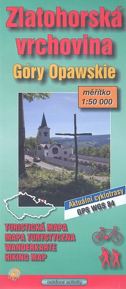 Zlatohorská vrchovina Góry Opawskie : cykloturistická a turistická mapa
