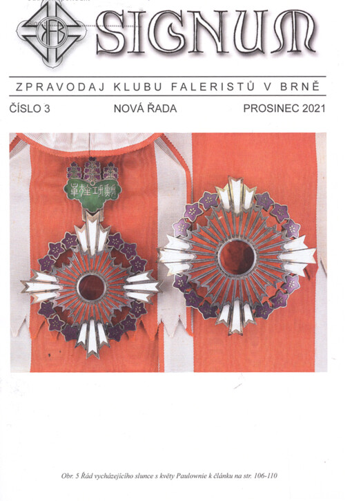 Signum : zpravodaj klubu faleristů v Brně