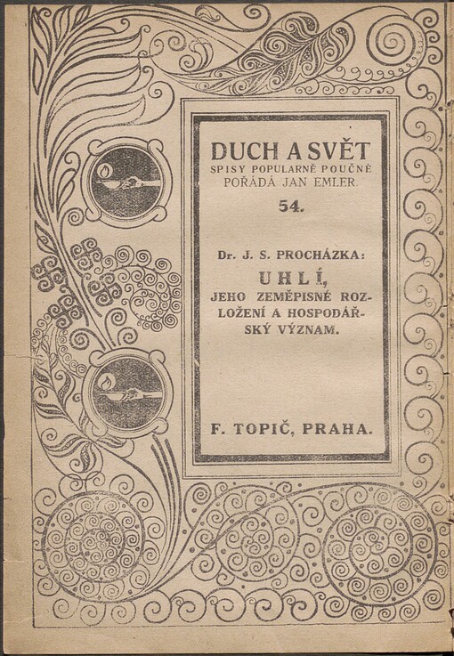 Uhlí, jeho zeměpisné rozložení a hospodářský význam