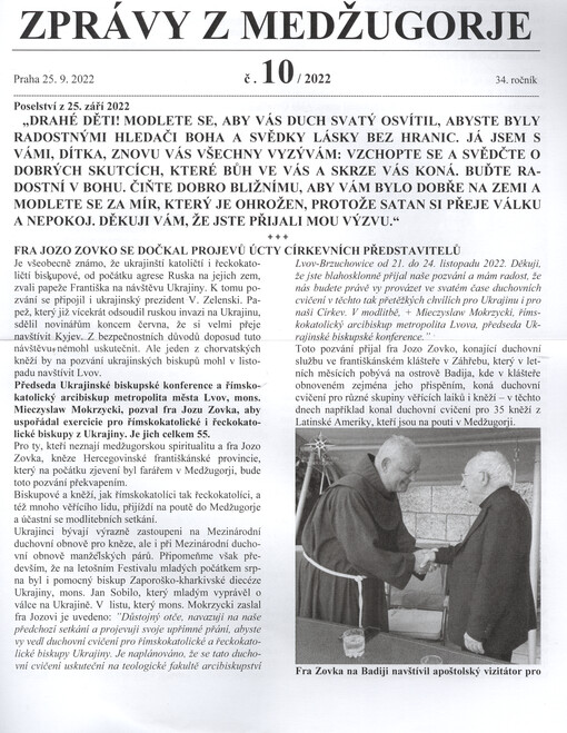 Zprávy z Medžugorje