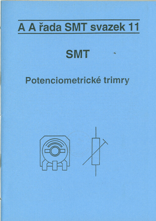 SMT. Potenciometrické trimry