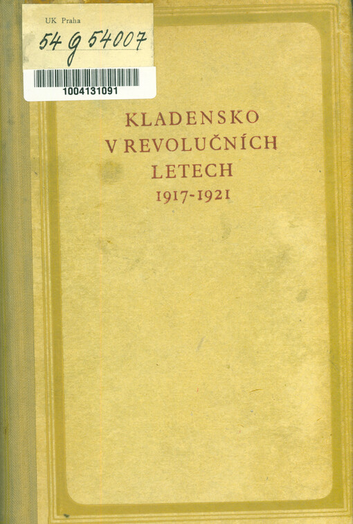 Kladensko v revolučních letech 1917-1921