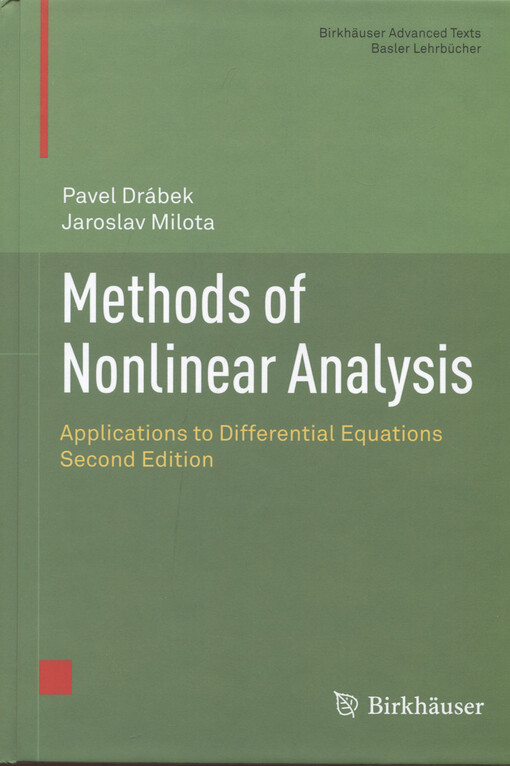 Methods of nonlinear analysis : applications to differential equations
