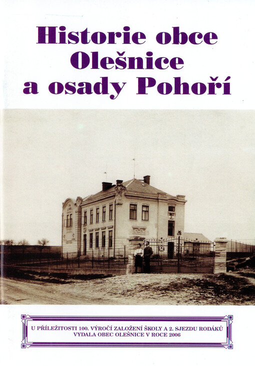 Historie obce Olešnice a osady Pohoří