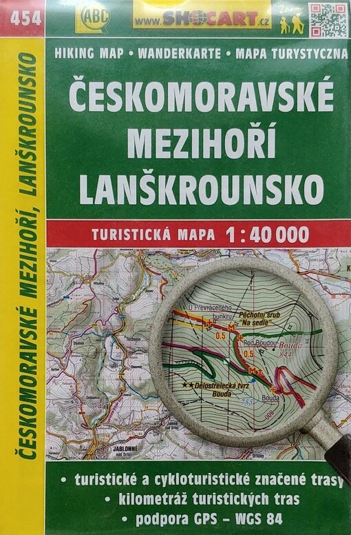 Českomoravské mezihoří, Lanškrounsko turistická mapa 1:40 000