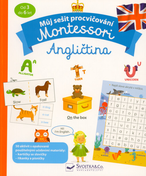 Můj sešit procvičování Montessori. Angličtina