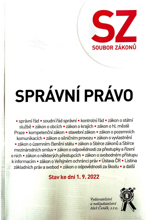 Správní právo : (soubor zákonů)