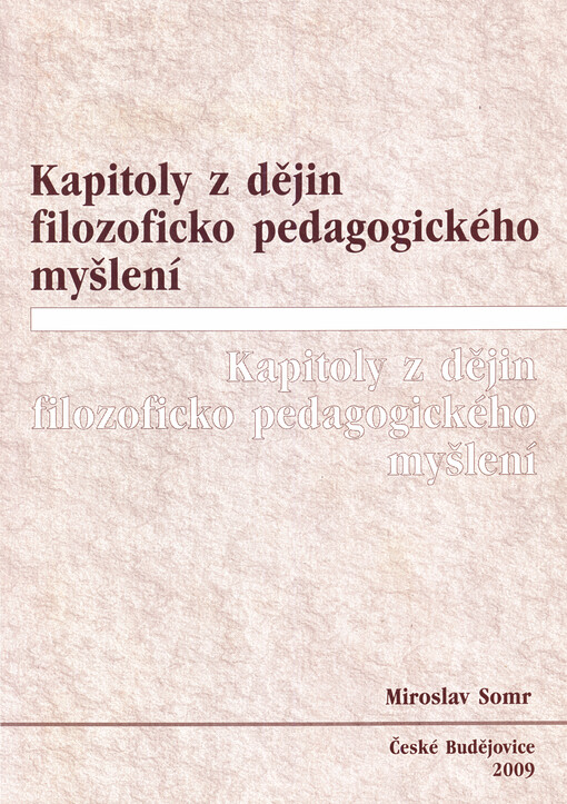 Kapitoly z dějin filozoficko pedagogického myšlení