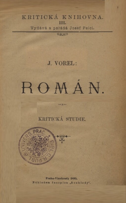 Román : kritická studie
