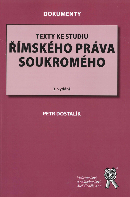Texty ke studiu římského práva soukromého