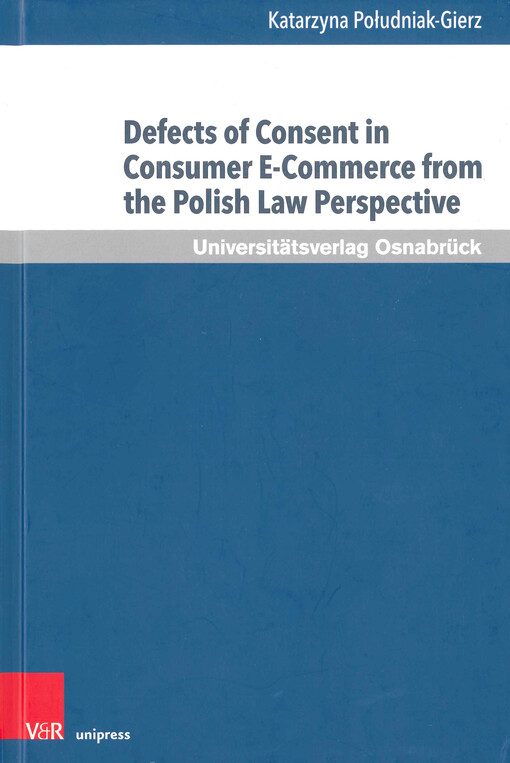 Defects of consent in consumer e-commerce from the Polish law perspective