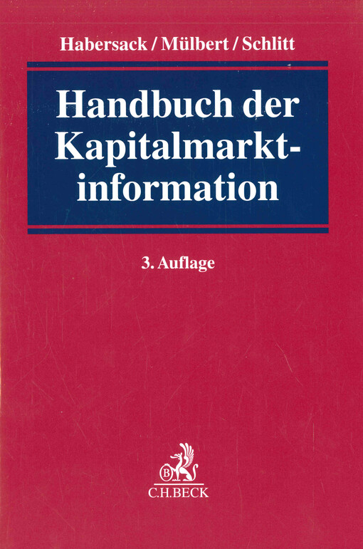 Handbuch der Kapitalmarktinformation