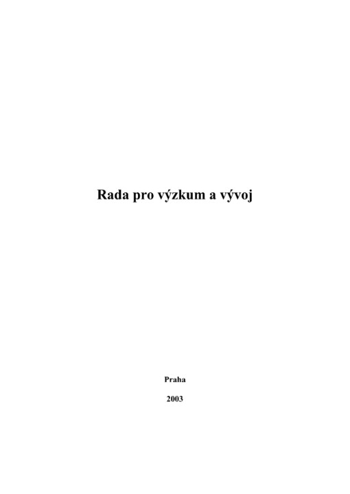 Rada pro výzkum a vývoj