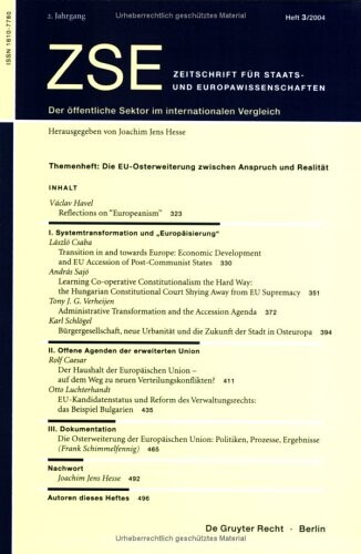 Das Regierungssystem Der Bundesrepublik Deutschland (v. 1) (German Edition)