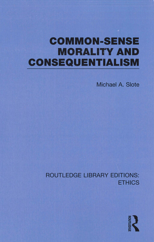 Common-sense morality and consequentialism