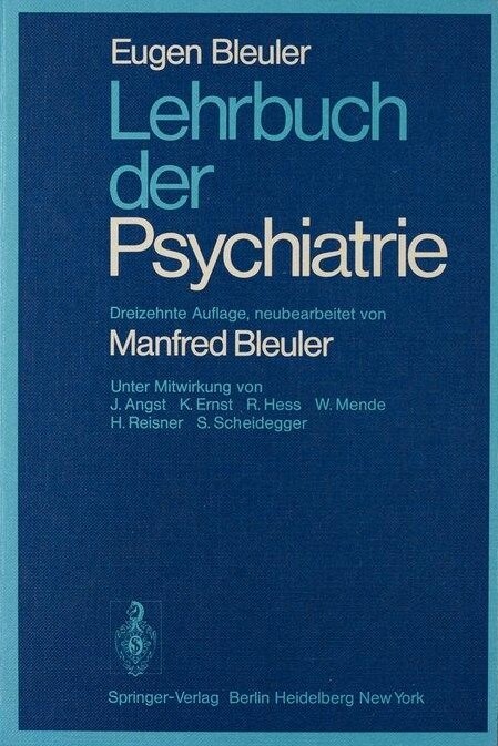 Lehrbuch der Psychiatrie (German Edition)