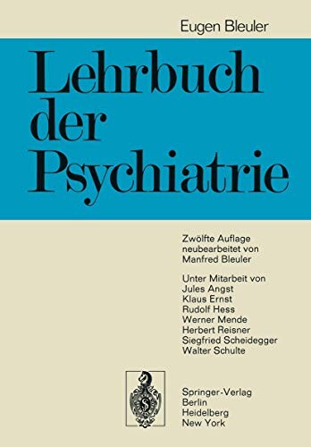 Lehrbuch der Psychiatrie (German Edition)