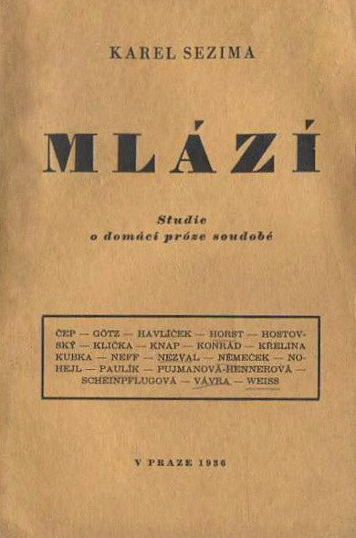 Mlází : studie o domácí próze soudobé