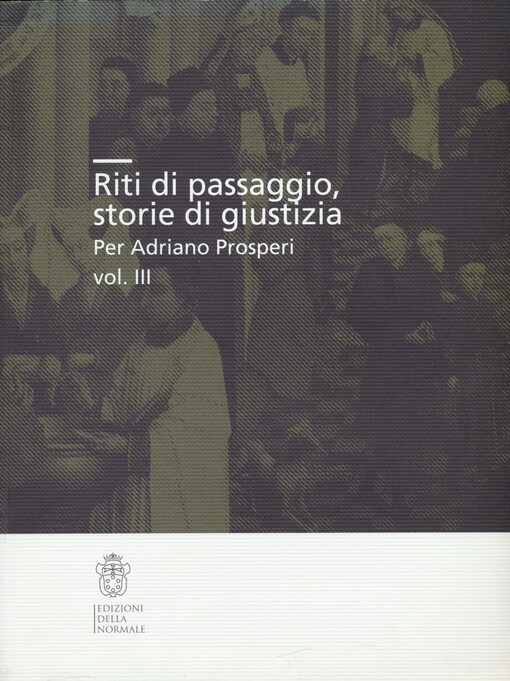 Riti di passaggio, storie di giustizia
