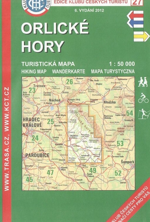 Orlické hory turistická mapa
