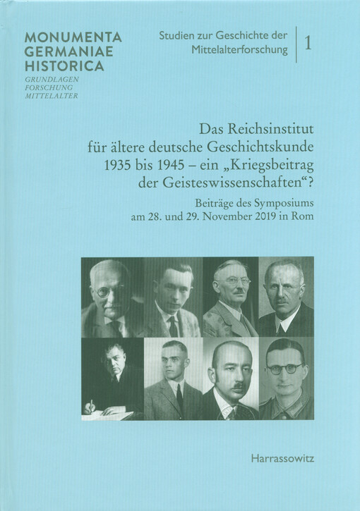 Das Reichsinstitut für ältere deutsche Geschichtskunde 1935 bis 1945 - ein 