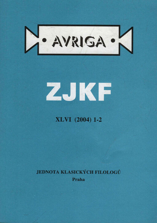 Avriga : zprávy Jednoty klasických filologů