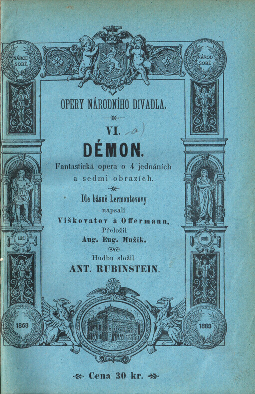 Démon : fantastická opera o čtyřech jednáních a sedmi obrazích