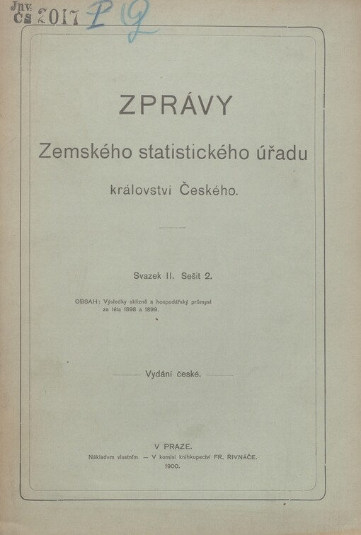 Zprávy Zemského statistického úřadu Království českého