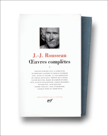 Rousseau : Oeuvres complètes, tome 5