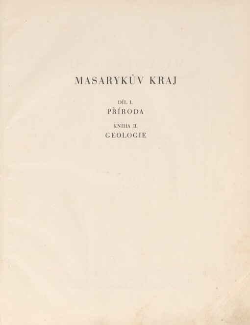 Geologie Masarykova kraje