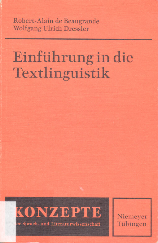Einführung in die Textlinguistik