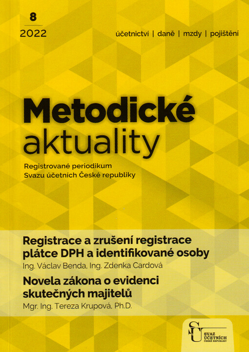 Registrace a zrušení registrace plátce DPH a identifikované osoby