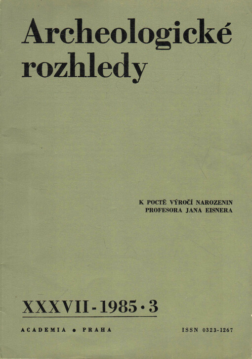 Archeologické rozhledy : informační orgán archeologických a příbuzných vědeckých ústavů v Československu
