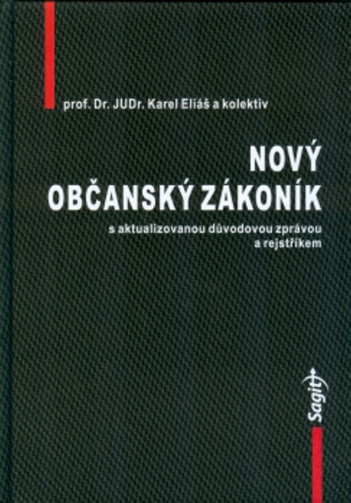Nový občanský zákoník s aktualizovanou důvodovou zprávou a rejstříkem