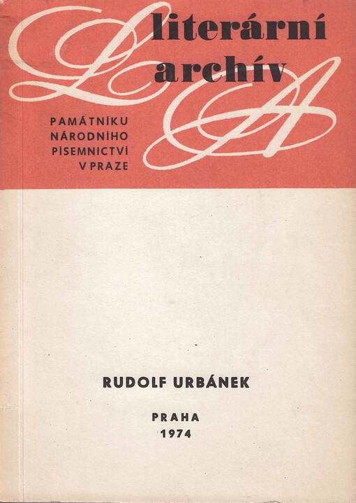 Rudolf Urbánek (1877-1962) : Lit. pozůstalost