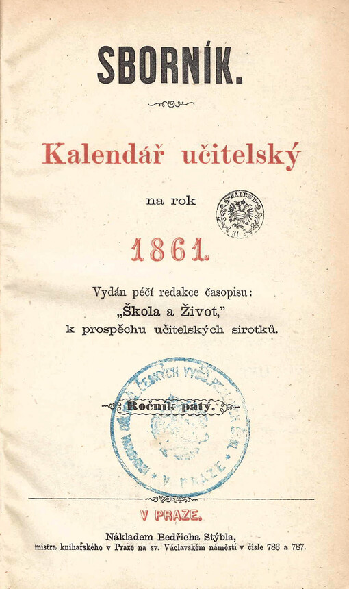 Kalendář učitelský na rok ...