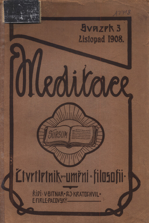 Meditace : čtvrtletník pro literaturu, umění a filosofii
