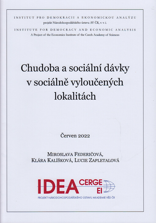 Chudoba a sociální dávky v sociálně vyloučených lokalitách