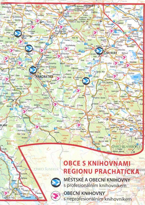 Obce s knihovnami regionu Prachaticka 2009 : [městské a obecní knihovny s profesionálním knihovníkem : obecní knihovny s neprofesionálním knihovníkem]